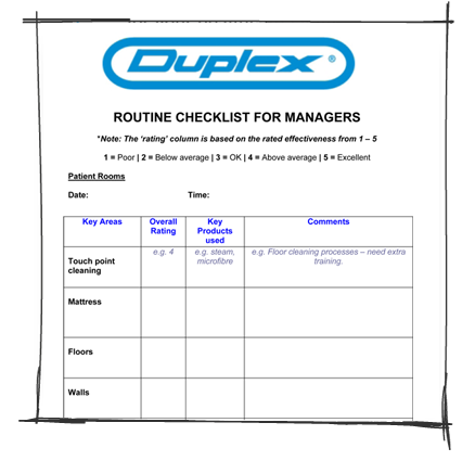 Routine Checklist